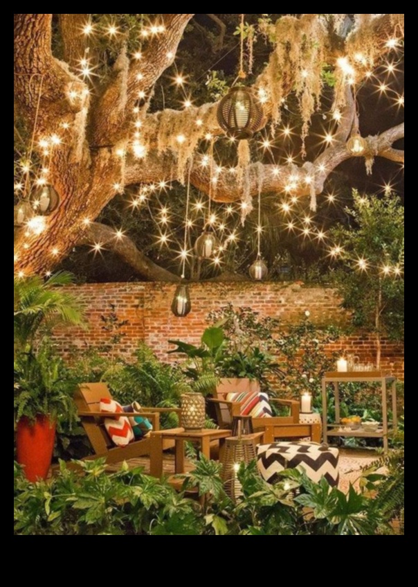 Există modalități inventive de a folosi Fairy Lights în Boho Modern Decor pentru o atmosferă magică?